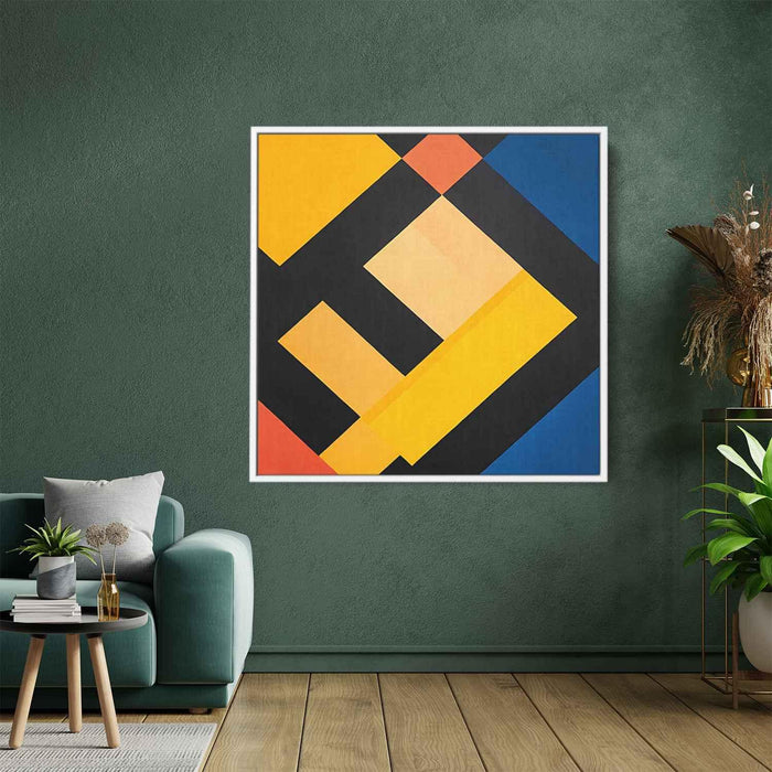 Yellow Geometric Abstract #007 - Kanvah