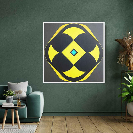 Yellow Geometric Abstract #011 - Kanvah