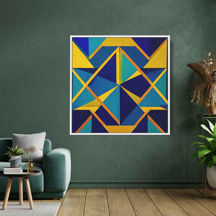 Yellow Geometric Abstract #021 - Kanvah