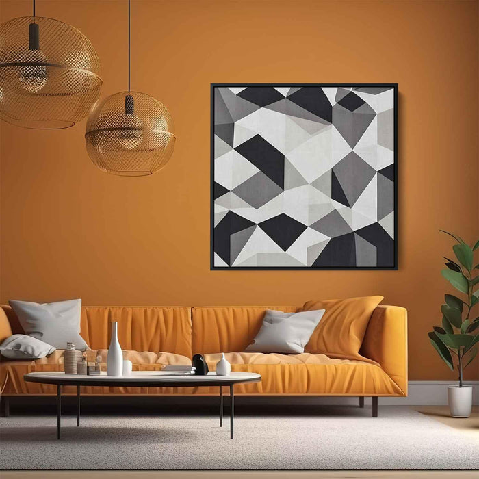 Black and White Geometric #006 - Kanvah