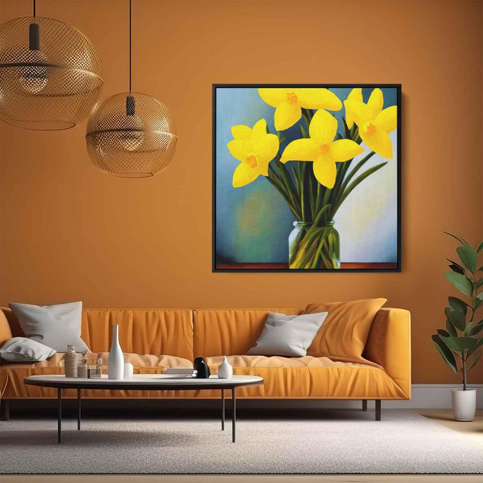 Contemporary Oil Daffodils #002 - Kanvah