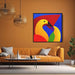 Cubist Oil Birds of Paradise #006 - Kanvah