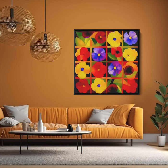 Cubist Oil Wild Flowers #004 - Kanvah