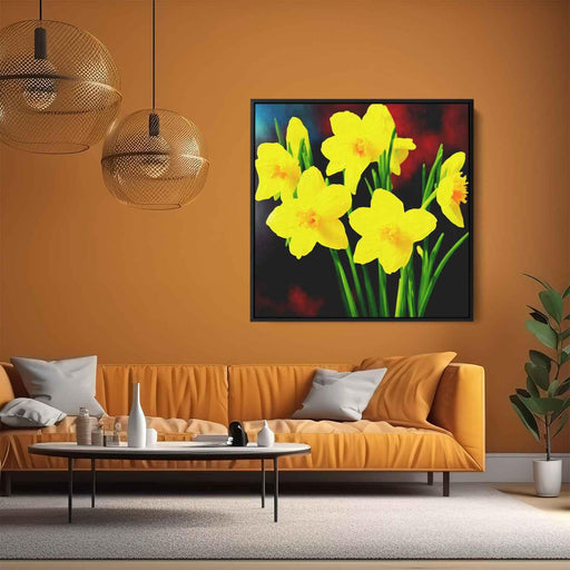 Impressionist Oil Daffodils #006 - Kanvah