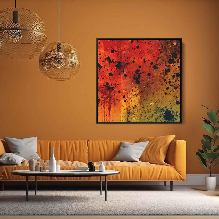 Orange Abstract Splatter #016 - Kanvah