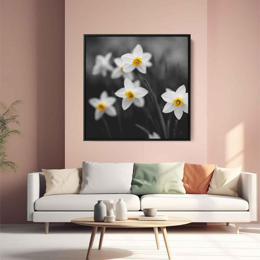 Black and White Daffodils #006 - Kanvah