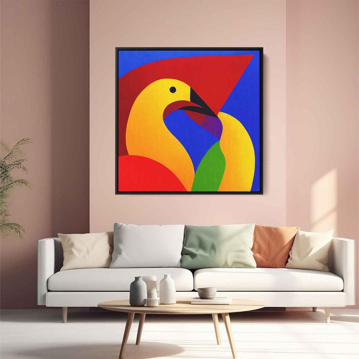 Cubist Oil Birds of Paradise #006 - Kanvah