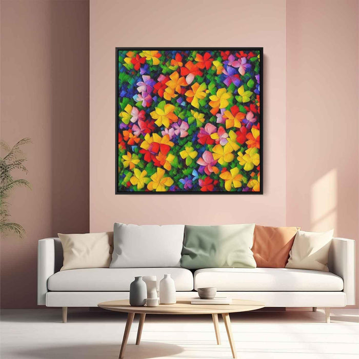 Cubist Oil Tropical Flowers #004 - Kanvah