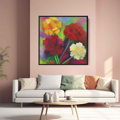 Cubist Painting Carnations #002 - Kanvah