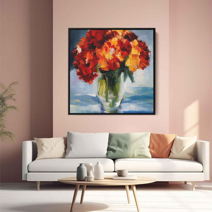 Cubist Painting Carnations #004 - Kanvah