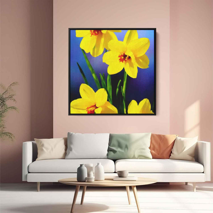 Impressionist Oil Daffodils #002 - Kanvah