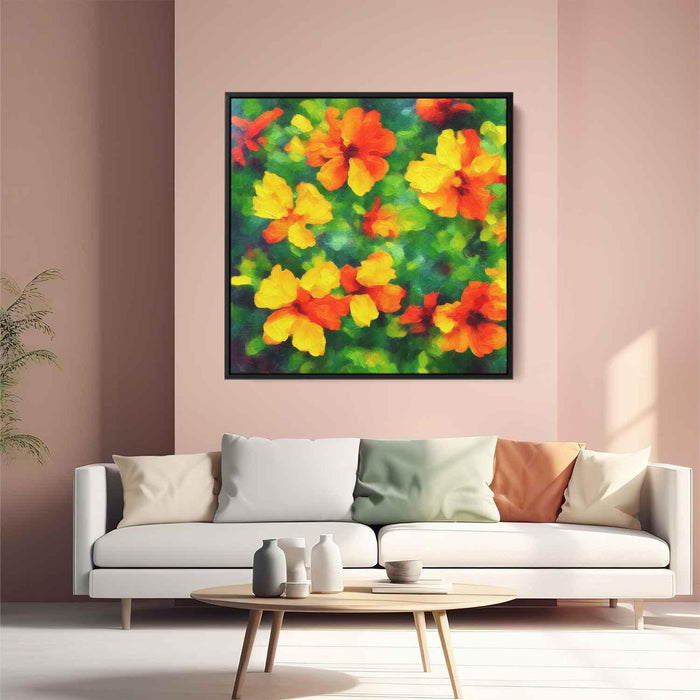 Impressionist Oil Tropical Flowers #002 - Kanvah