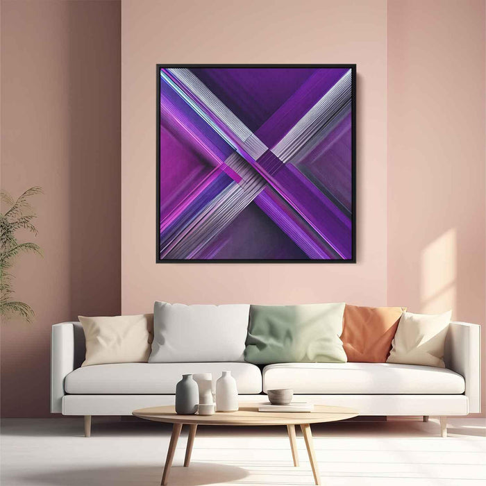 Purple Geometric Abstract #008 - Kanvah