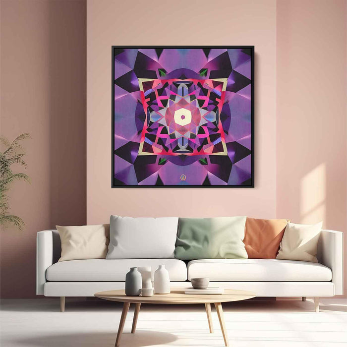 Purple Geometric Abstract #014 - Kanvah