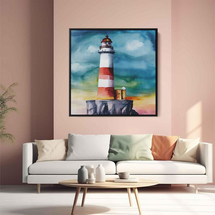 Watercolor Lighthouse #006 - Kanvah
