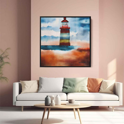 Watercolor Lighthouse #032 - Kanvah