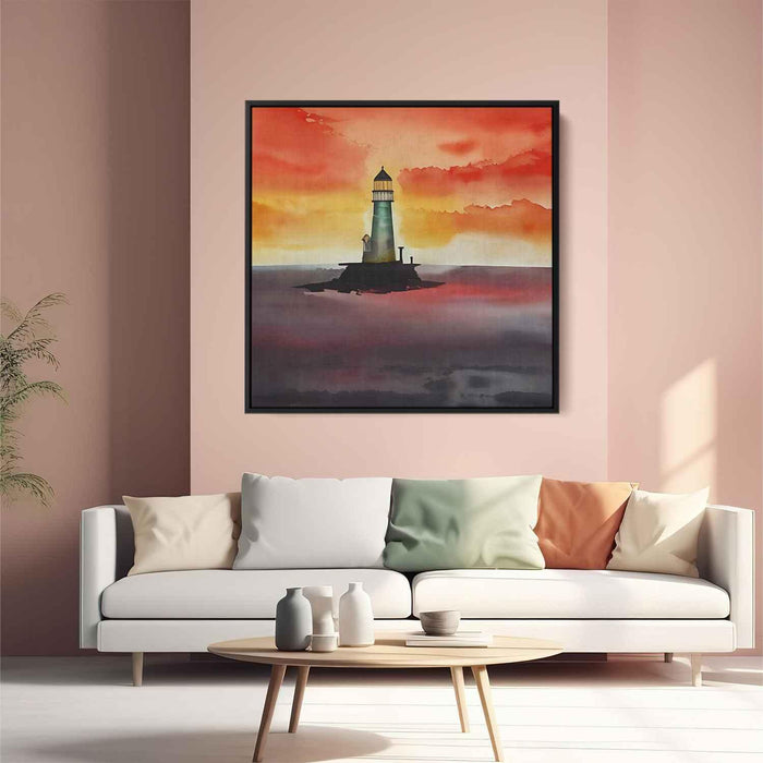 Watercolor Lighthouse #042 - Kanvah