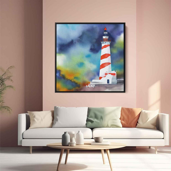 Watercolor Lighthouse #049 - Kanvah
