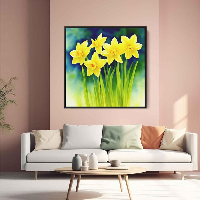 Watercolor Daffodils #010 - Kanvah