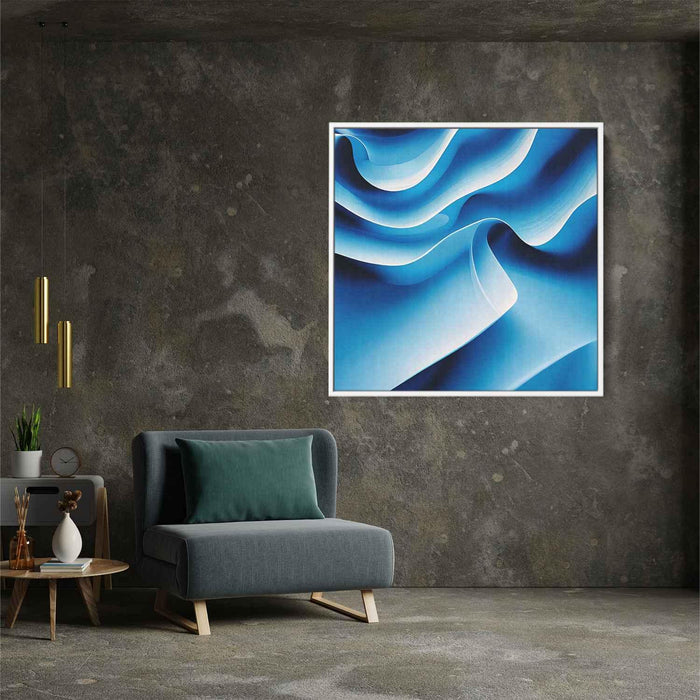 Blue Abstract Print #020 - Kanvah