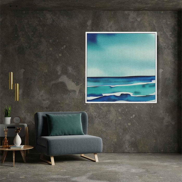 Blue Watercolor Ocean #008 - Kanvah