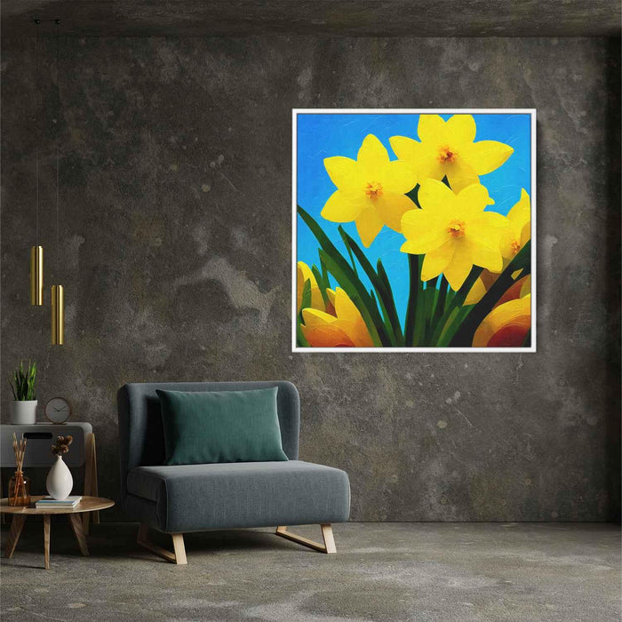 Contemporary Oil Daffodils #006 - Kanvah