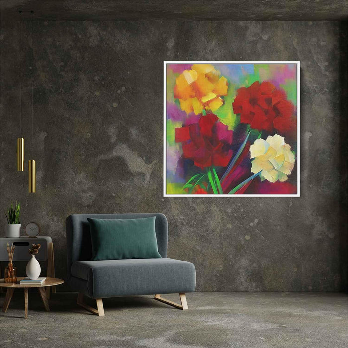 Cubist Painting Carnations #002 - Kanvah