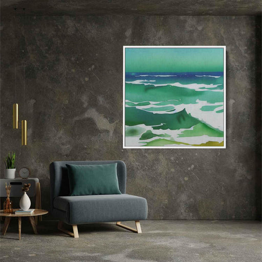 Green Watercolor Sea #002 - Kanvah