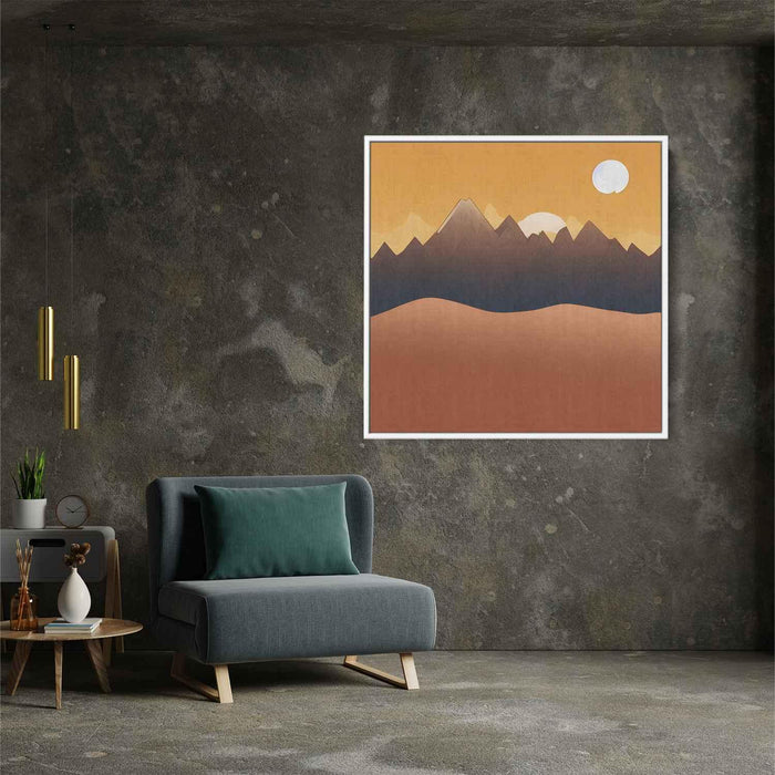 Line Art Desert Mountains #010 - Kanvah
