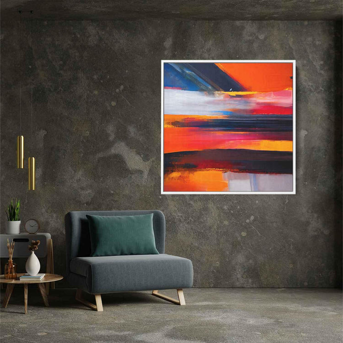 Orange Abstract Print #008 - Kanvah