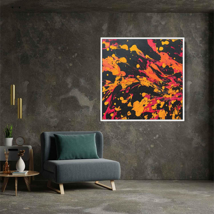 Orange Abstract Splatter #004 - Kanvah