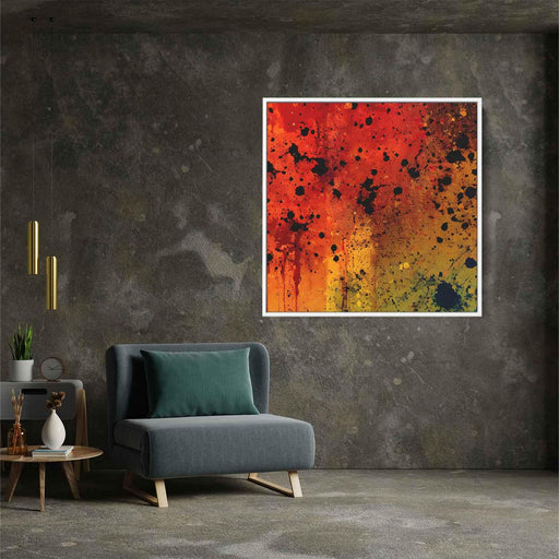 Orange Abstract Splatter #016 - Kanvah