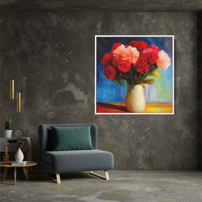 Post Impressionist Carnation Painting #002 - Kanvah