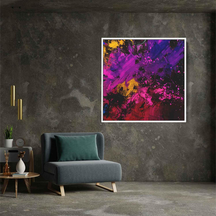 Purple Abstract Splatter #026 - Kanvah