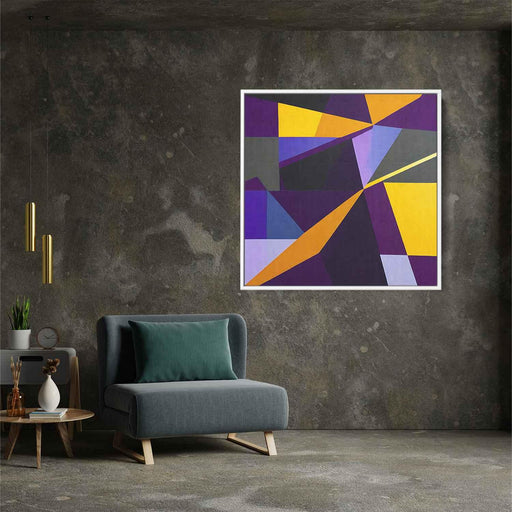 Purple Geometric Abstract #009 - Kanvah