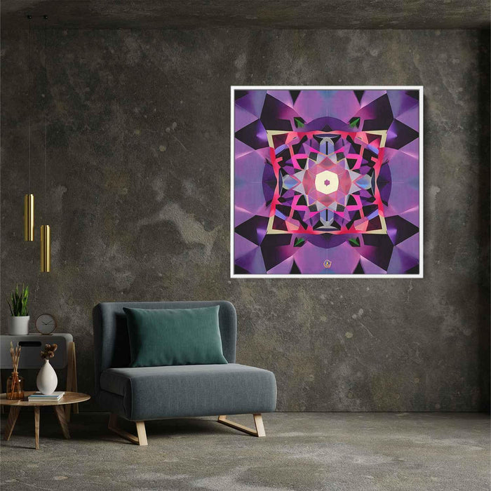 Purple Geometric Abstract #014 - Kanvah