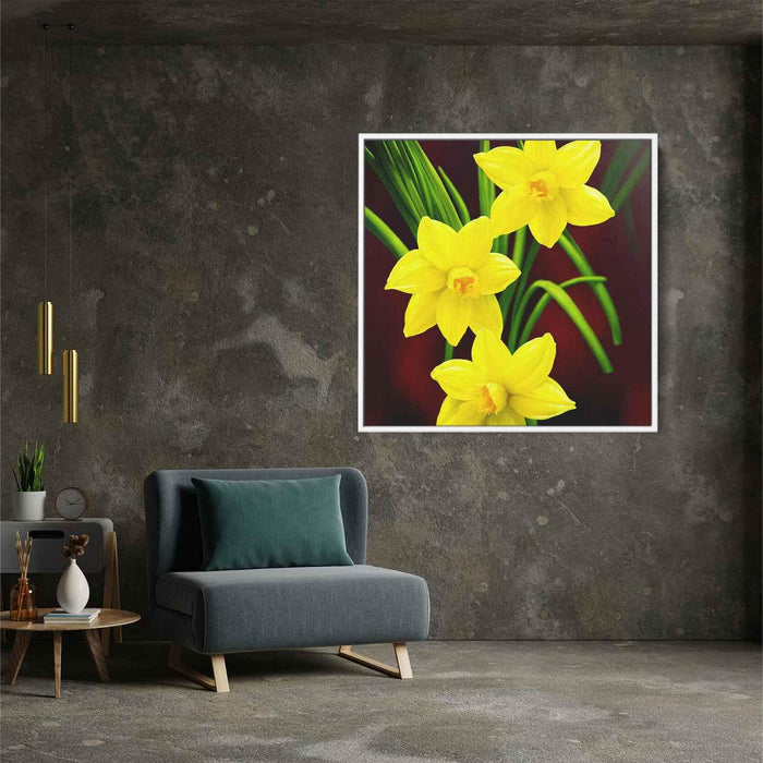 Realistic Oil Daffodils #004 - Kanvah