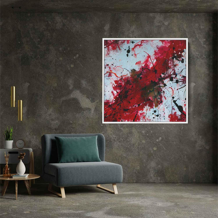 Red Abstract Splatter #002 - Kanvah