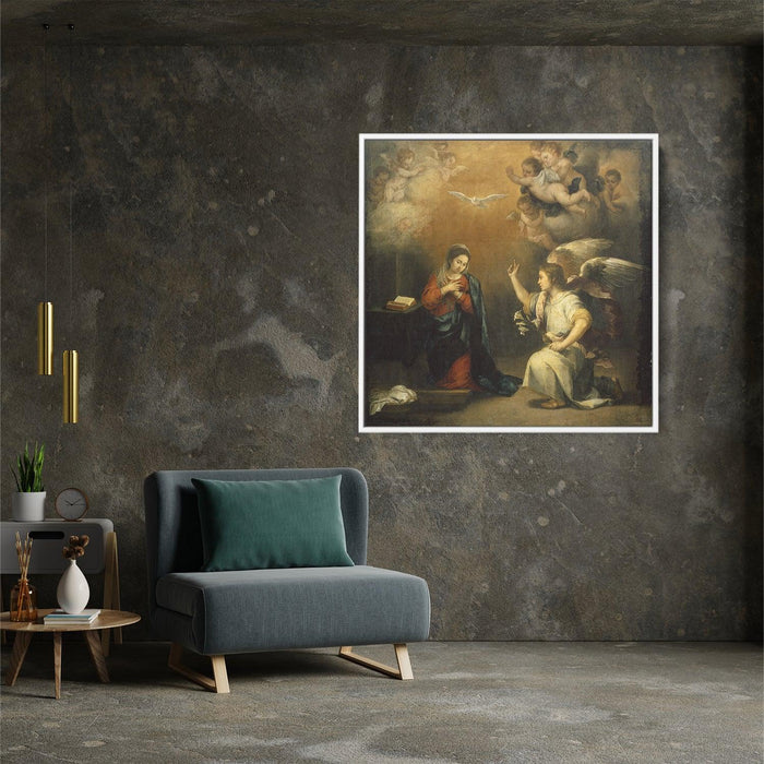 The Annunciation (1680) by Bartolome Esteban Murillo - Kanvah