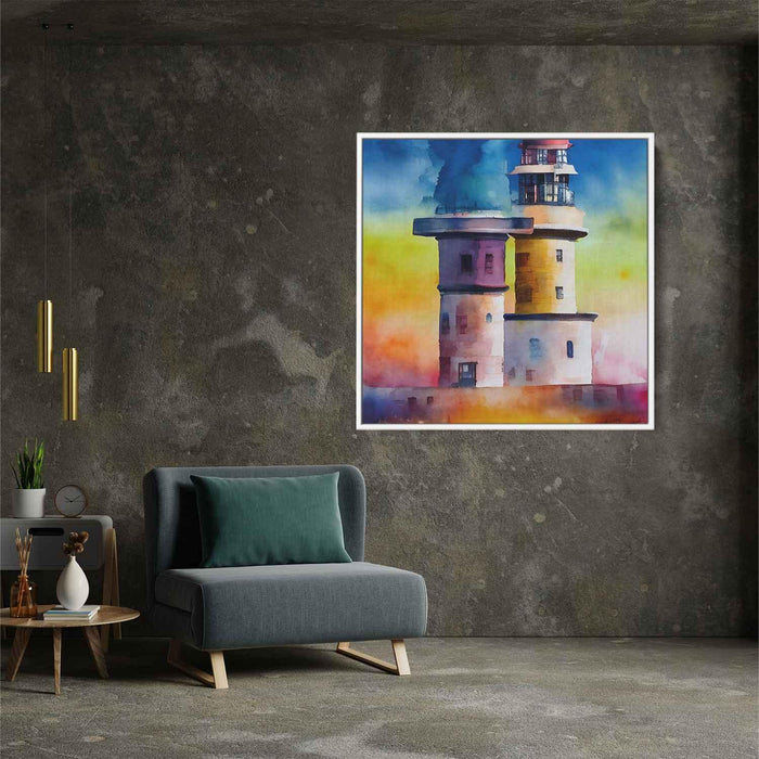 Watercolor Lighthouse #002 - Kanvah