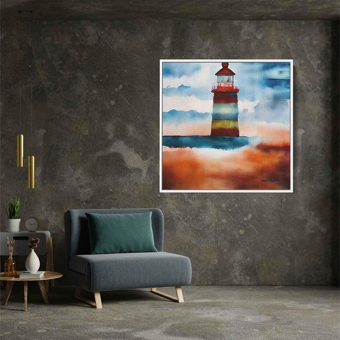 Watercolor Lighthouse #032 - Kanvah