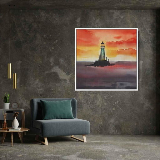 Watercolor Lighthouse #042 - Kanvah