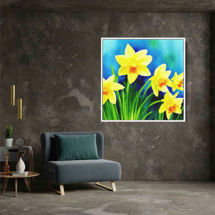 Watercolor Daffodils #009 - Kanvah