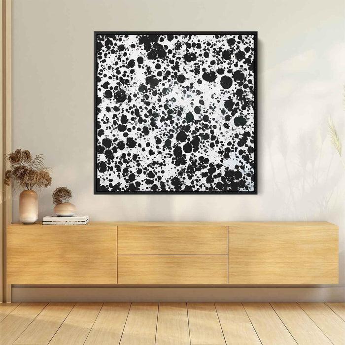 Black and White Abstract Splatter #016 - Kanvah