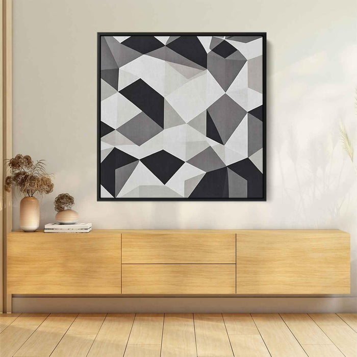 Black and White Geometric #006 - Kanvah