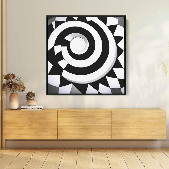 Black and White Geometric #014 - Kanvah