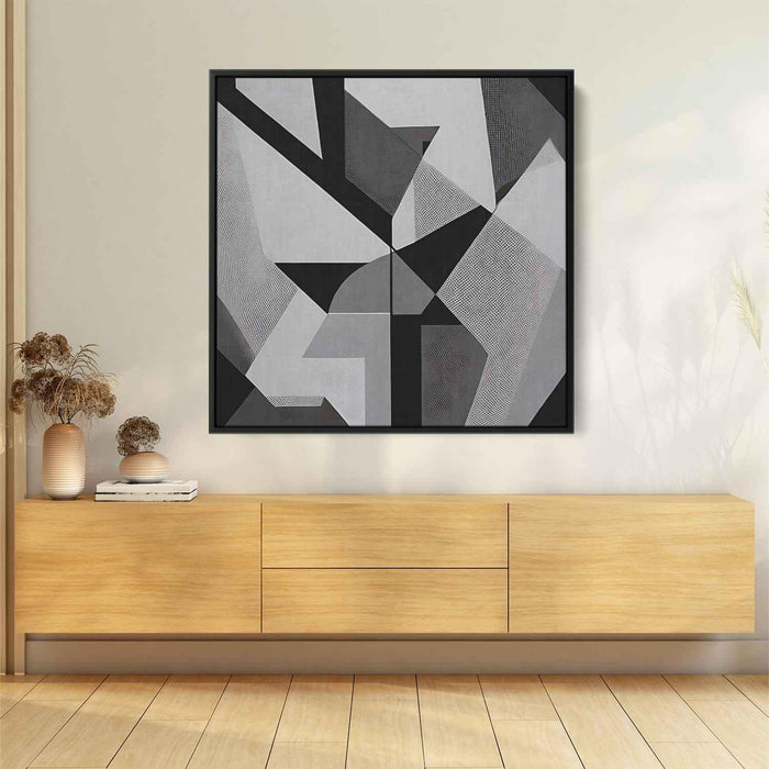 Black and White Geometric #026 - Kanvah