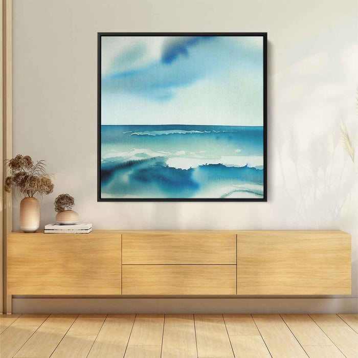Blue Watercolor Sea #006 - Kanvah