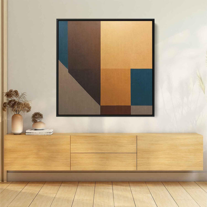 Brown Geometric Abstract #020 - Kanvah