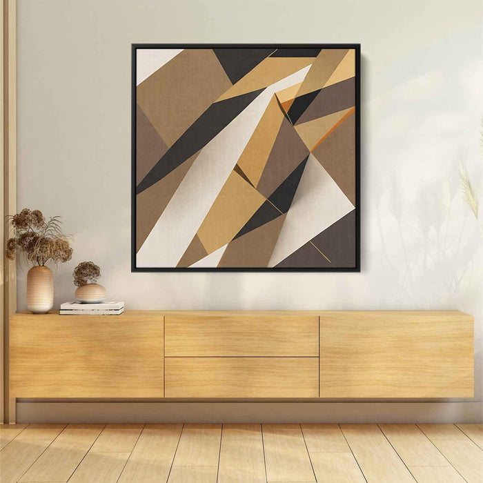 Brown Geometric Abstract #022 - Kanvah